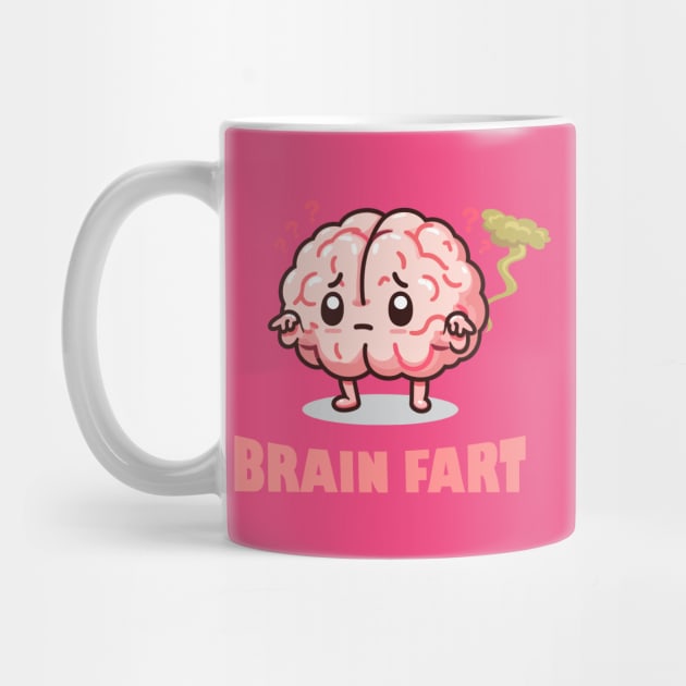 Brain Fart - Farting Humor Joke Tee by TeeHeeFun